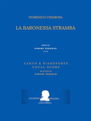 cover image of La baronessa stramba (Canto e pianoforte--Vocal Score)